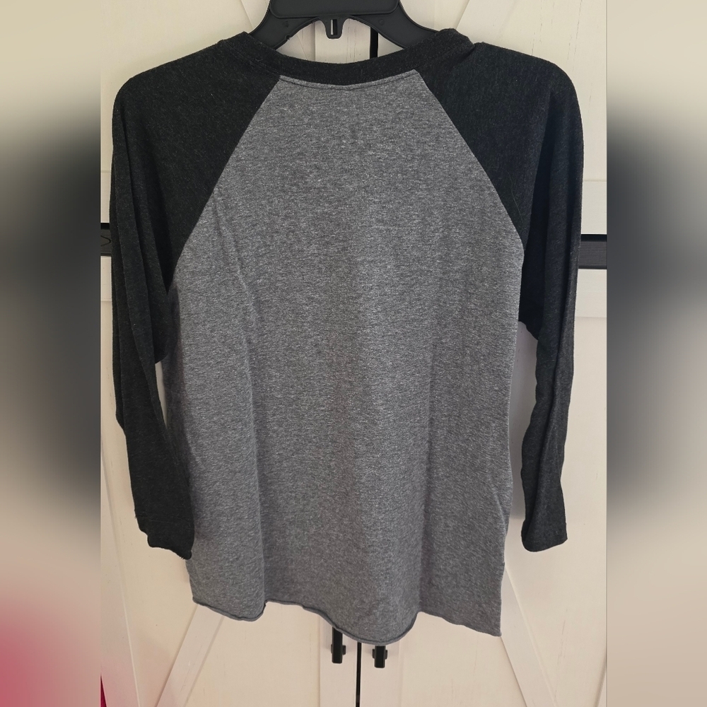 Next Level Apparel Gray and Black Ragland Tee with Elephant Design Alabama - Picture 5 of 5